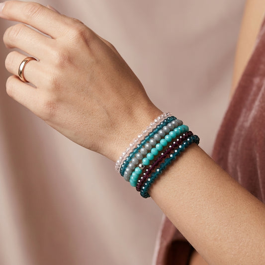 Crystal glass · Stretch Bracelets