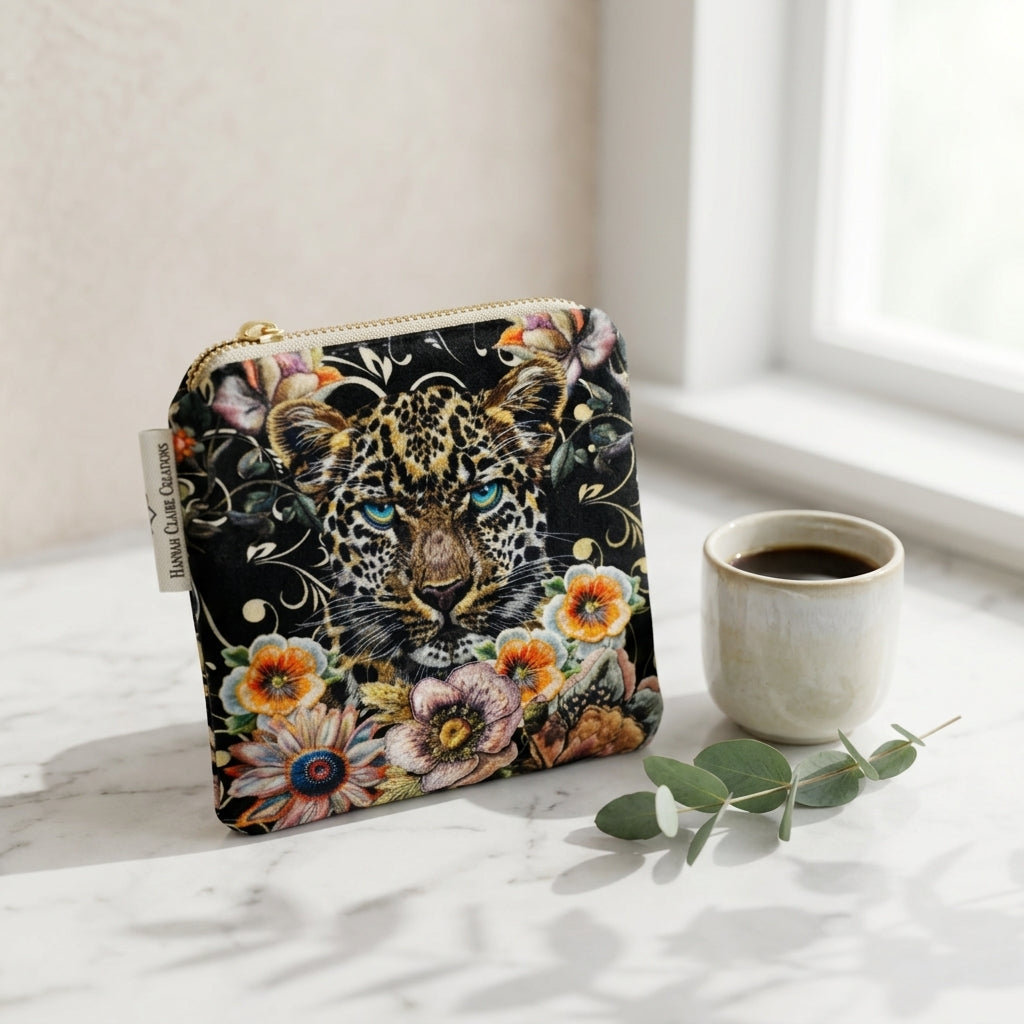 Leopard Floral Black