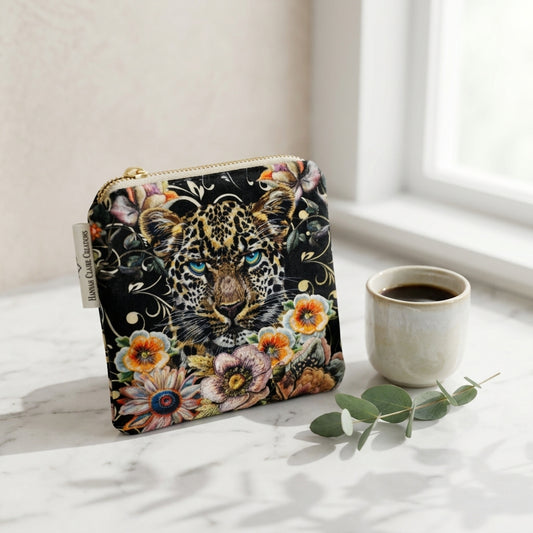 Leopard Floral Black
